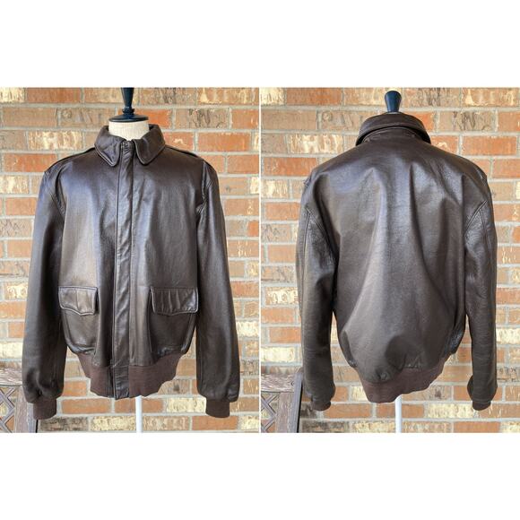 Size 44 USAF Type A-2 Flight Bomber Jacket Flyer's by Willis & Geiger inc - Picture 1 of 6